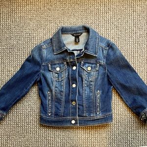 Denim jacket with embellishments